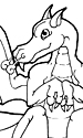 Chibi Dragon Commission - Lineart
